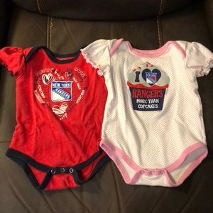 ny rangers baby onesie